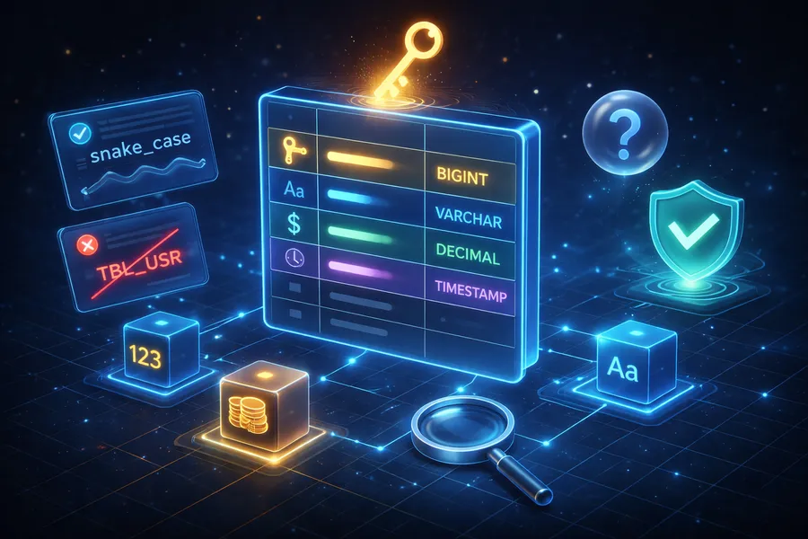 RDB Design Series Part 1: Schema Basics — Naming, Data Types, PK Strategy, NULL